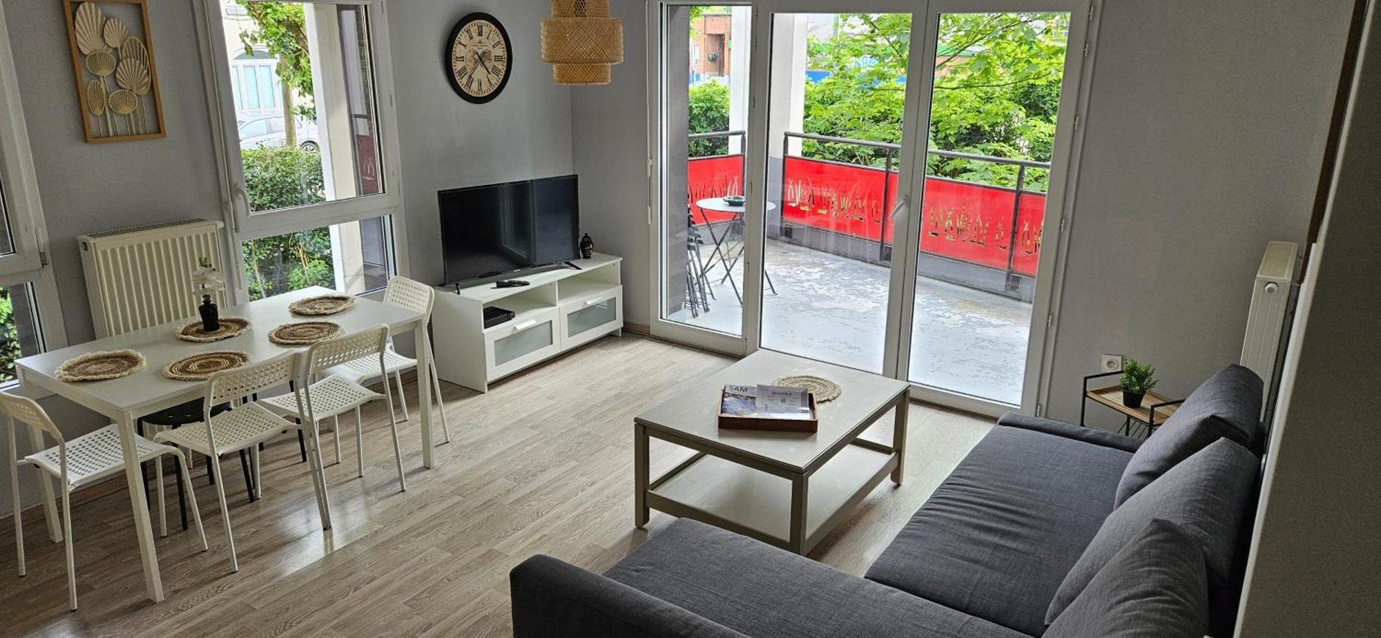 Appartement 2 Chambres Avec Terrasse Et Garage Saint-Andre-lez-Lille Dış mekan fotoğraf